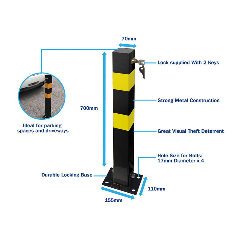 Heavy Duty Folding Parking Post