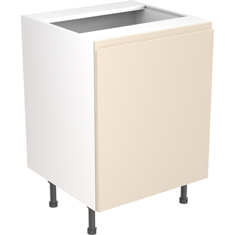 Kitchen Kit Flatpack J-Pull Kitchen Cabinet Base Sink Unit Ultra Matt Cashmere