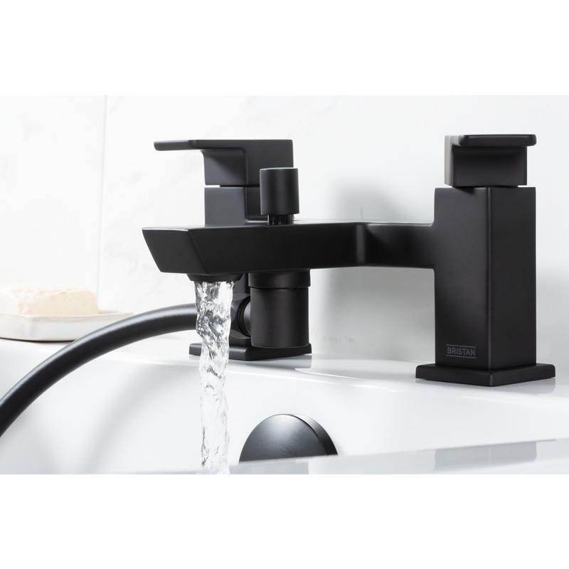 Bristan Cobalt Taps Black Bath Shower Mixer Toolstation