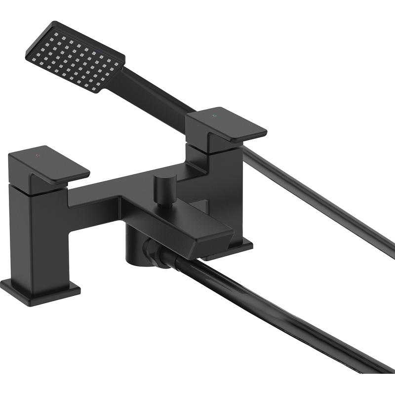 Bristan Cobalt Taps Black Bath Shower Mixer Toolstation
