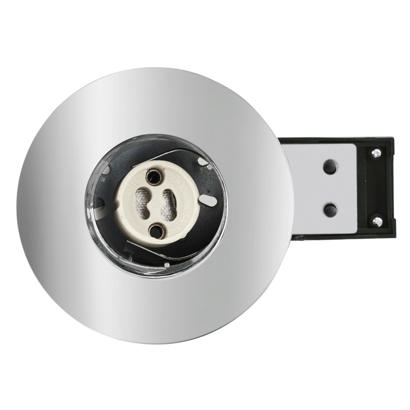 Fire Rated Cast IP65 GU10 Downlight Chrome Toolstation