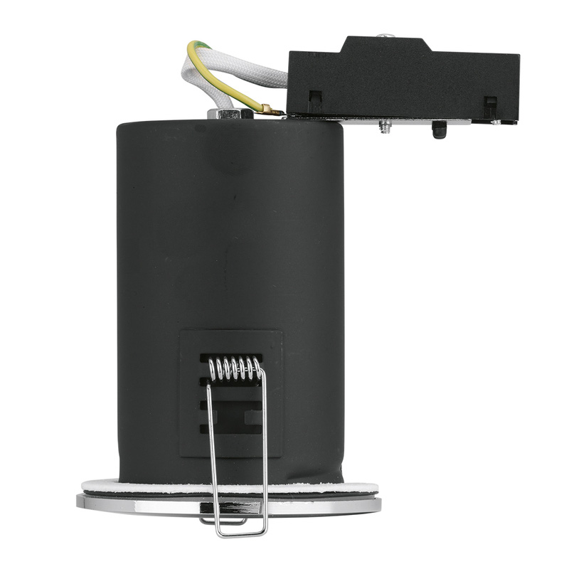 Fire Rated Cast IP65 GU10 Downlight Chrome Toolstation