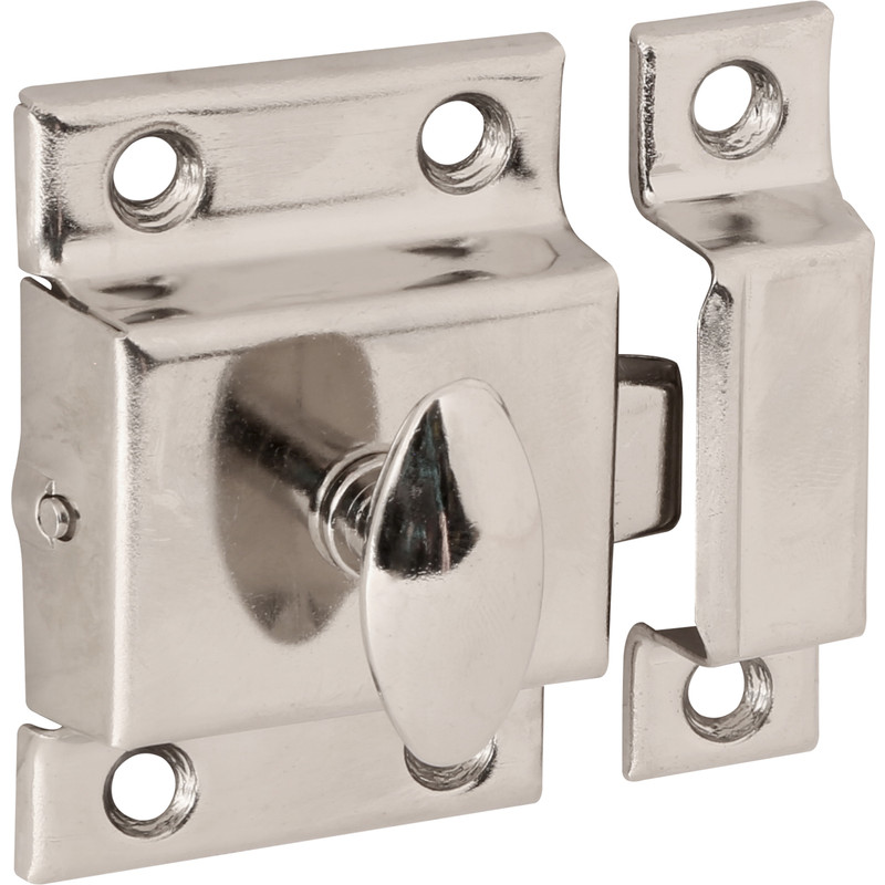 Cupboard Catch Nickel Plated, Magnetic Cabinet Catches Toolstation