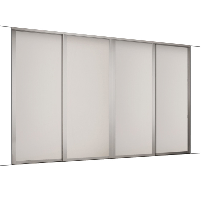 Spacepro Shaker 4 Door Sliding Wardrobe Kit Cashmere 3506 X 2260mm ...