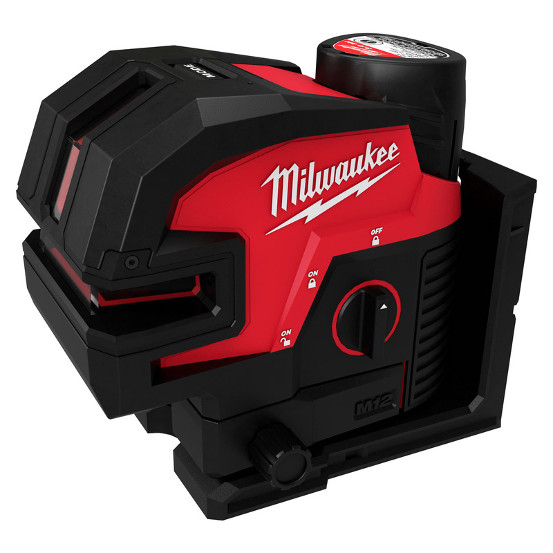 Milwaukee M12 4-Point Cross-Line Laser Level 1 X 3.0Ah Steel Green