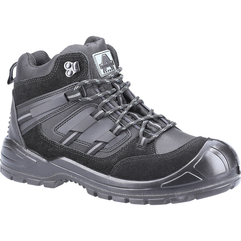 Amblers Safety AS257 Safety Boots in Black, Size 8 Rubber/Steel