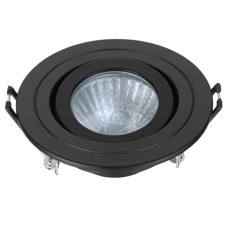 Spa Adjustable Downlight GU10 35W IP65 Black Toolstation