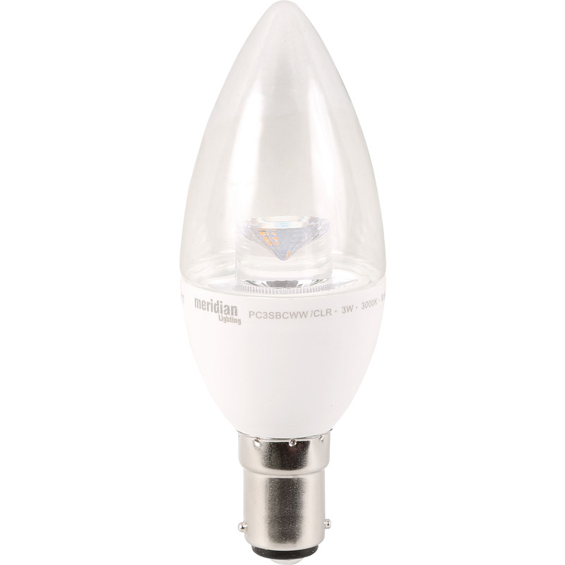 LED Clear Candle Lamp