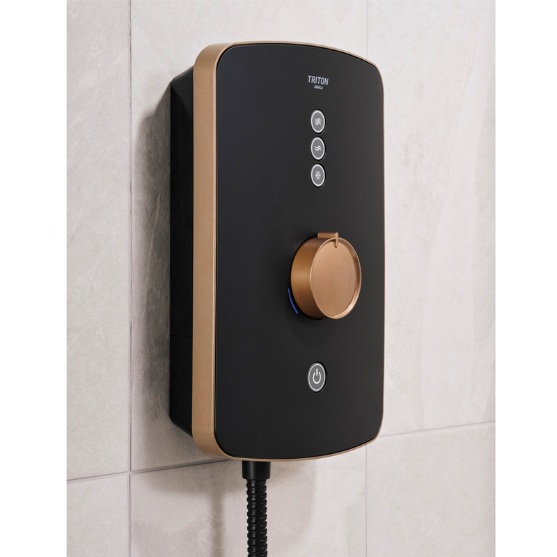 Triton Amala Electric Shower Metallic Brushed Copper 9.5kW Toolstation