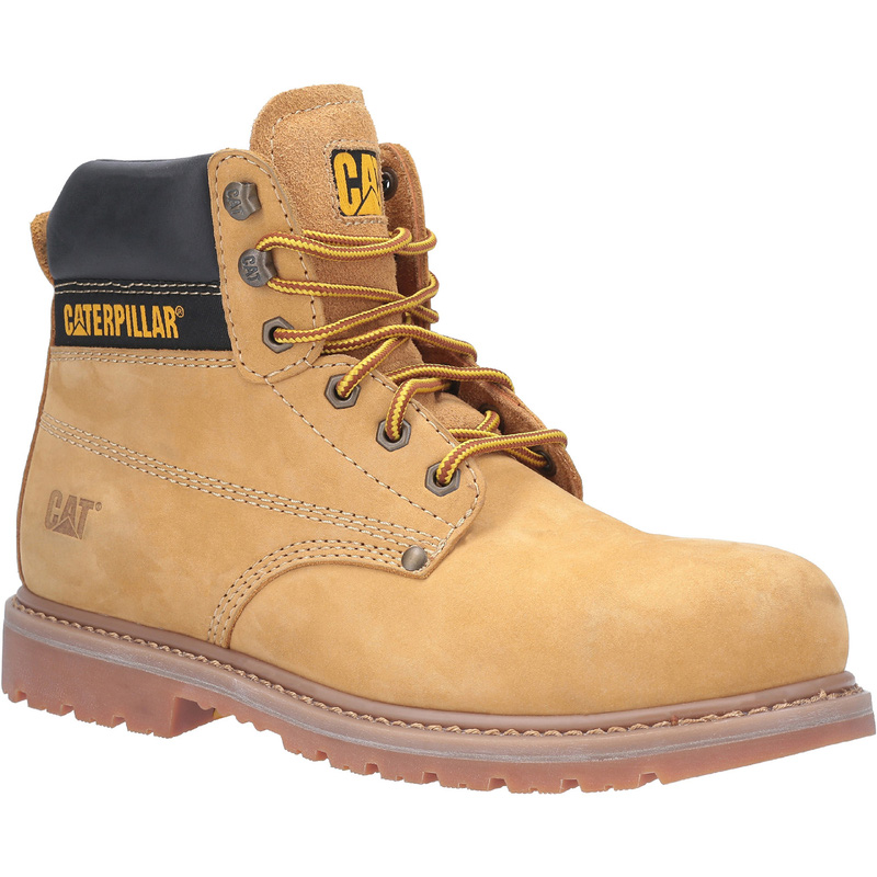CAT erpillar Powerplant GYW Safety Boots in Honey, Size 13 Rubber/Steel