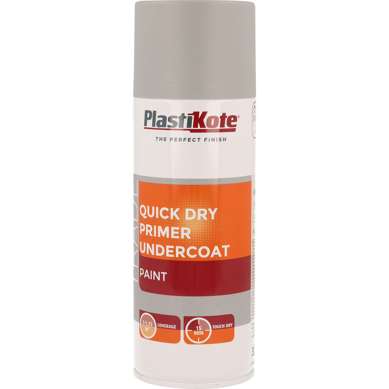 Plastikote Quick Dry Primer Undercoat Spray Paint 400ml