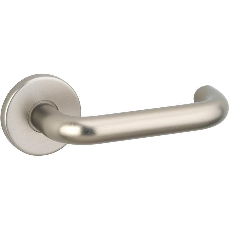 Urfic Easy Click Screwless 1650 Lever On Rose Handle Stainless Steel Effect