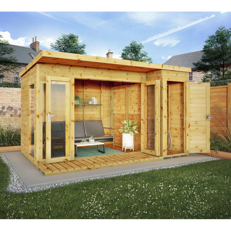 Mercia Premium Summerhouse with Side Shed
