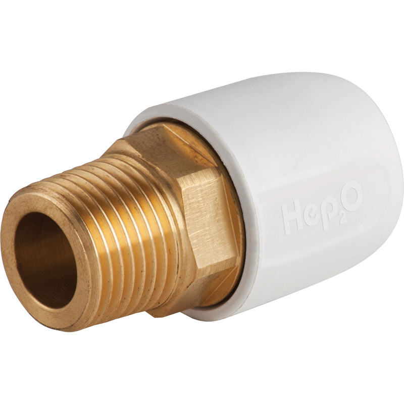 Hep2O Male Adaptor Brass Socket