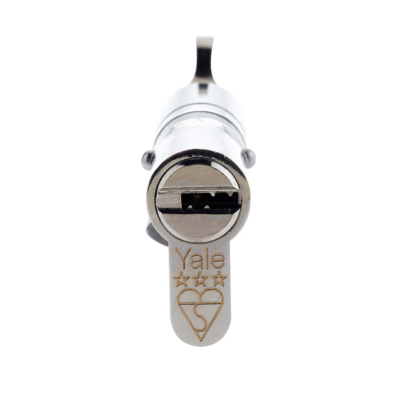 Yale Platinum 3 Star Euro Thumbturn Cylinder 4040mm Nickel Toolstation