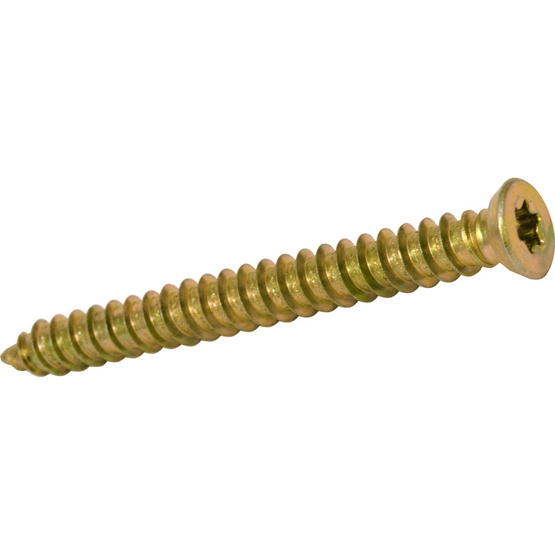 Pack of 30 7.5 x 122mm Concrete Frame Screws Direct Masonary Frame Fixing spax