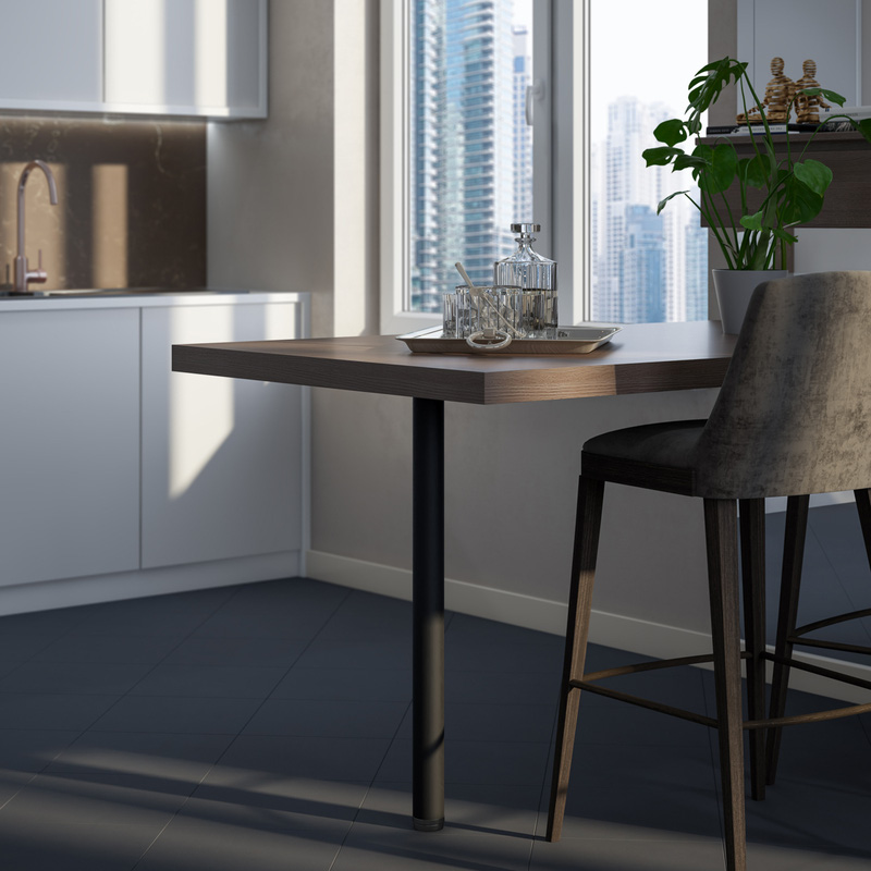 Rothley Worktop Leg 60mm x 870mm