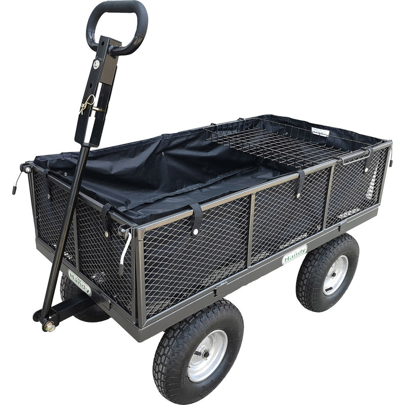The Handy 400kg Garden Trolley with Liner & Tool Tray