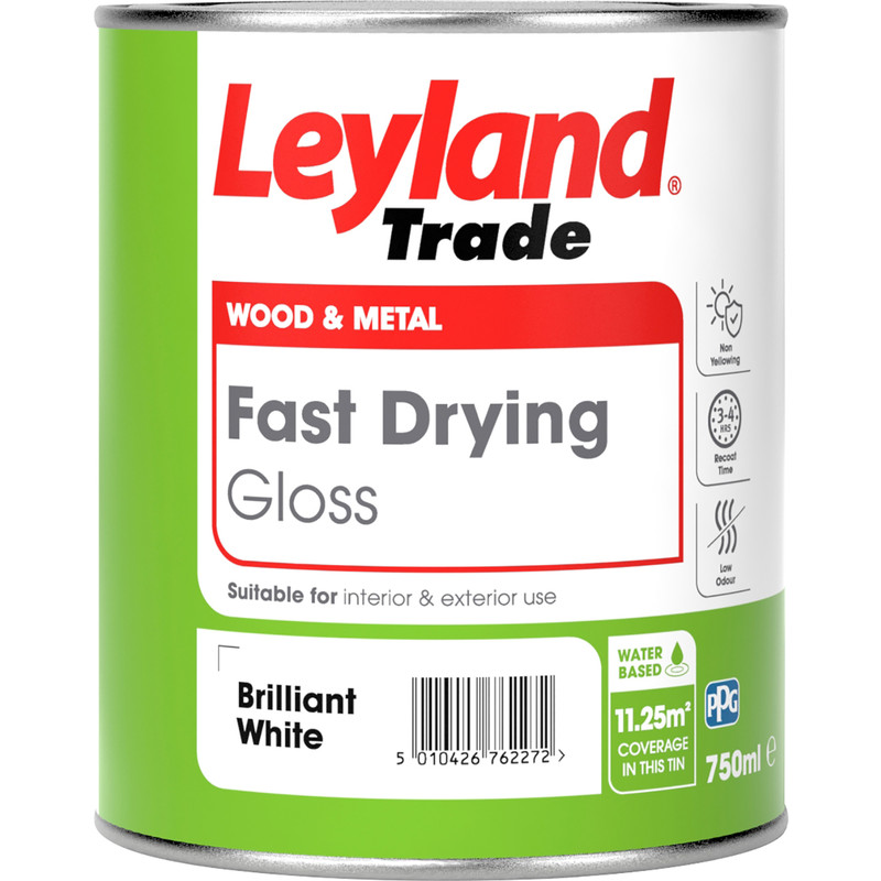 Leyland Trade Fast Drying Water Based Gloss Paint
