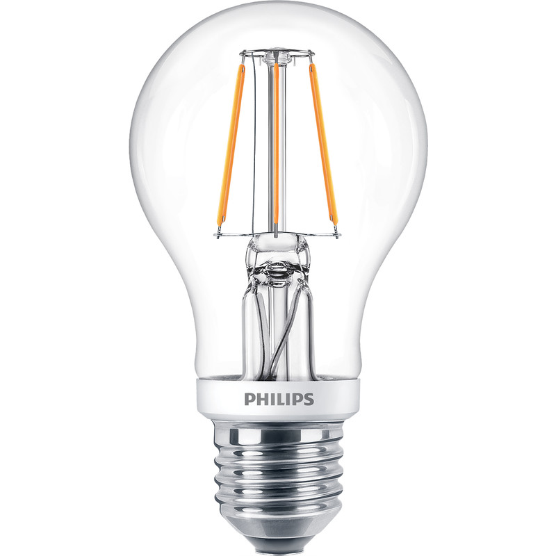 Philips LED Filament A Shape Dimmable Lamp 5W ES (E27) 470lm