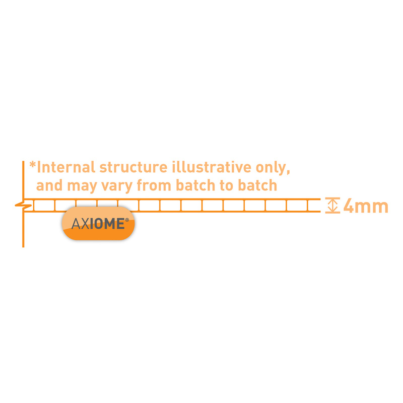 Axiome 4mm Polycarbonate Clear Twinwall Sheet
