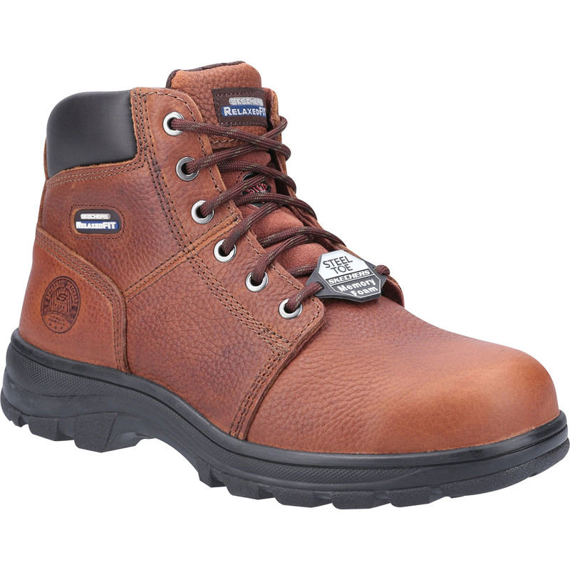 Skechers Workshire SK77009EC Safety Boots Brown Size 6