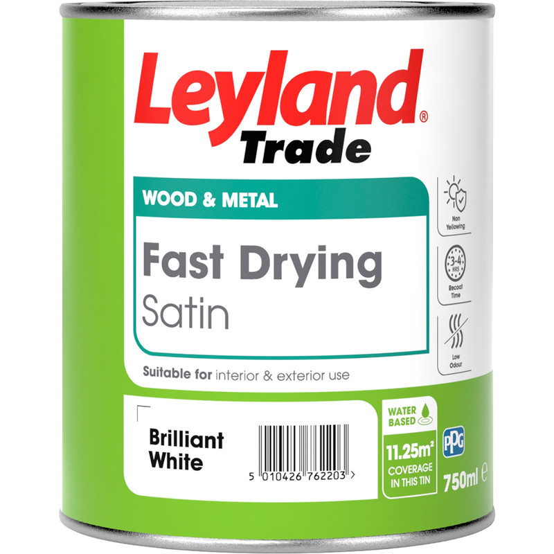 Leyland Trade Fast Drying Water Based Satin Paint