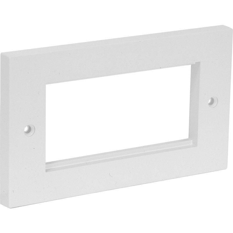 Triax Modular Faceplate Single IEC Male Type Insert Module White 304252 