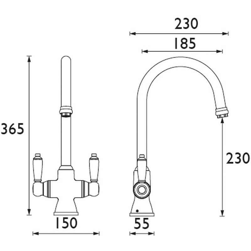 Bristan Renaissance Mono Mixer Kitchen Tap Chrome Toolstation