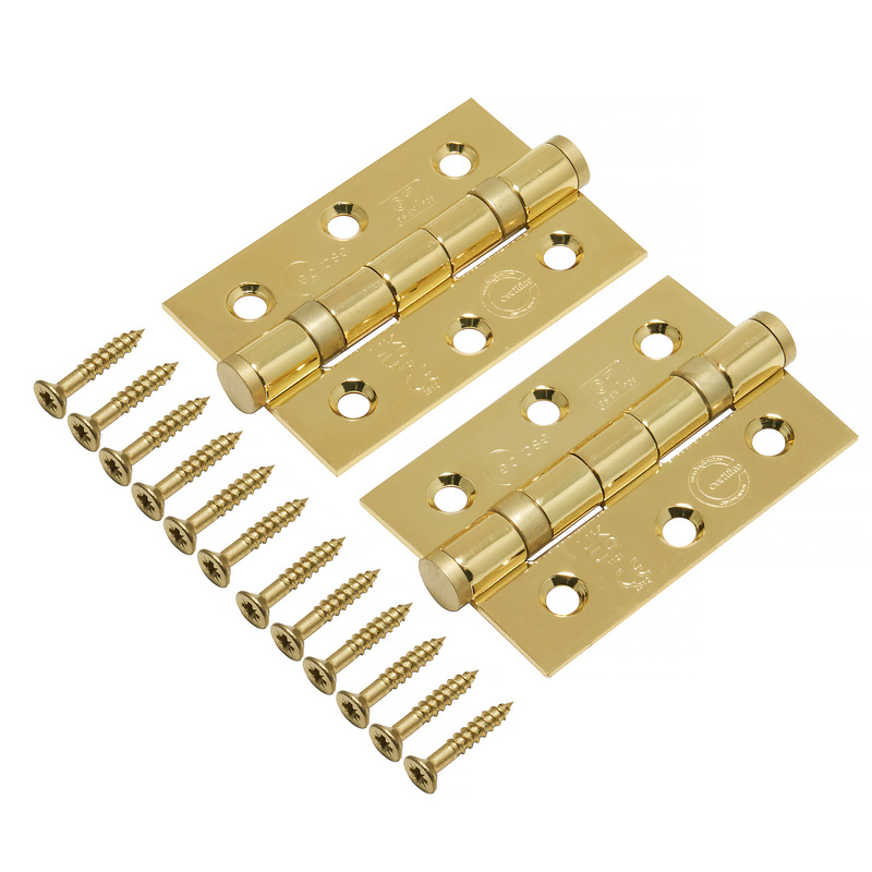 Grade 7 Ball Bearing Hinge Brass Plated