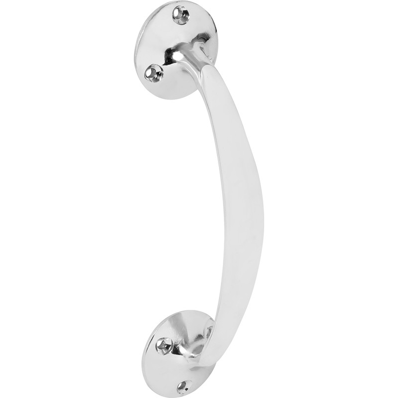 Satin Chrome Victorian Bow Cranked Pull Handle 150mm