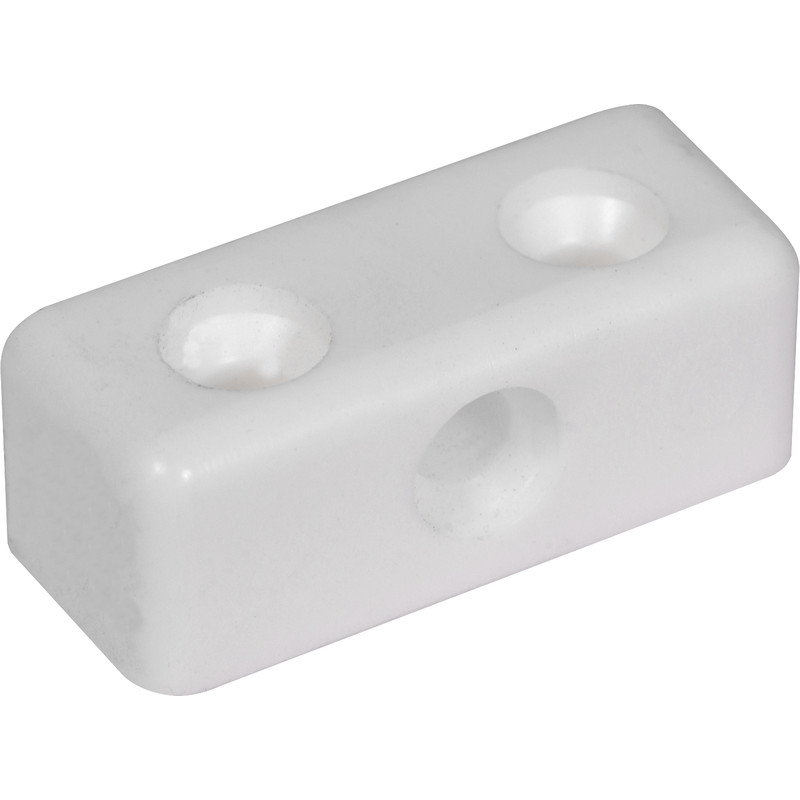 MODESTY BLOCKS White Join Corners Kitchen Cabinet/Cupboard Fixings/Connectors 