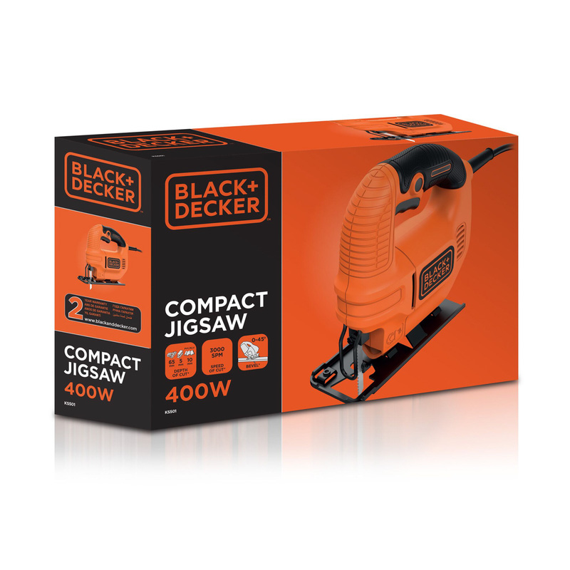 Black & Decker KS501-GB 400 W Compact Jigsaw with Blade NOT