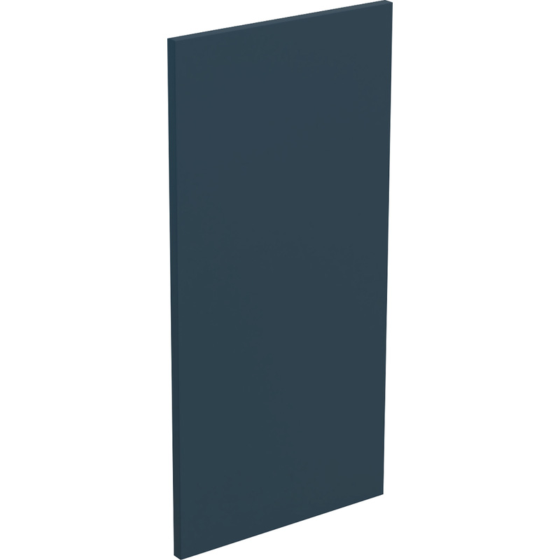 Kitchen Kit Flatpack J-Pull Kitchen Cabinet Wall End Ultra Matt Indigo Blue