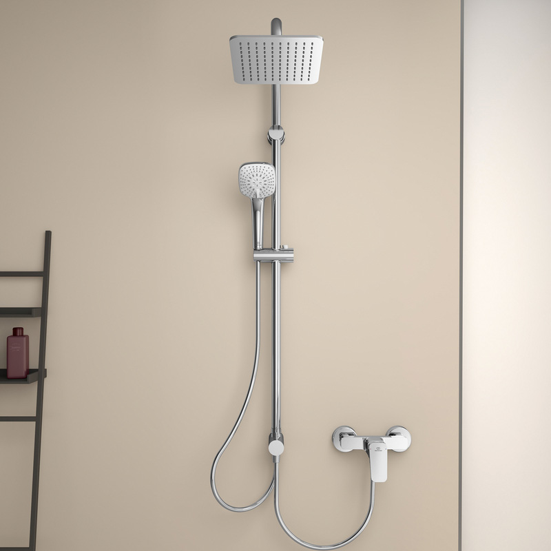 Ideal Standard IdealRain Square Square Diverter Shower Kit for Exposed