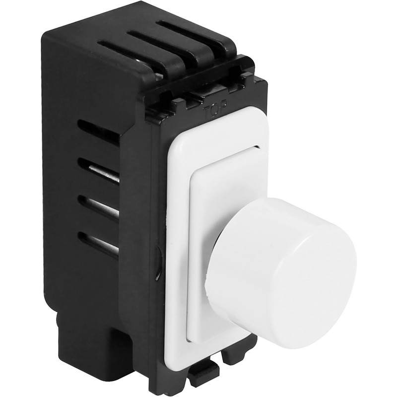 Wessex White Grid Dimmer Switch