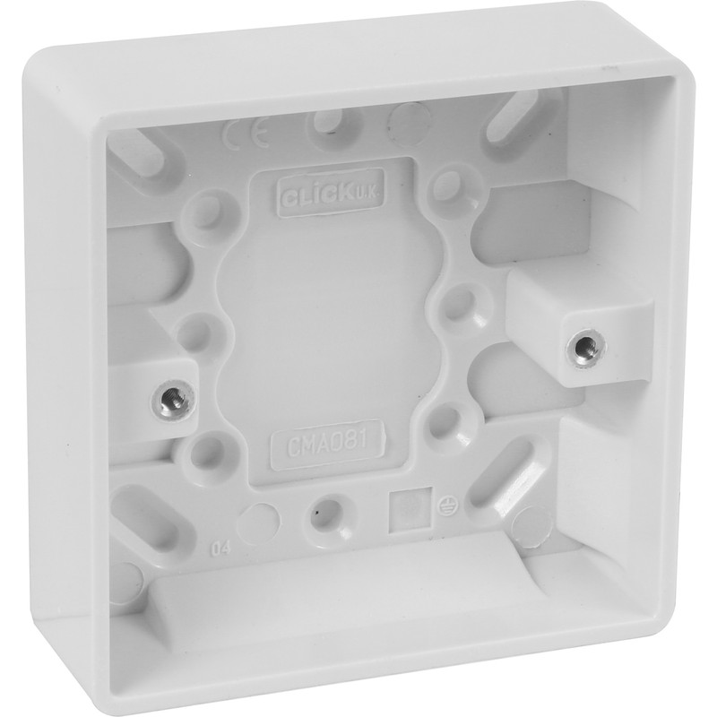 Click Mode Moulded Box 1 Gang 25mm