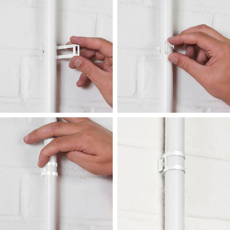 Dline SafeD Conduit Clips 20mm White Toolstation