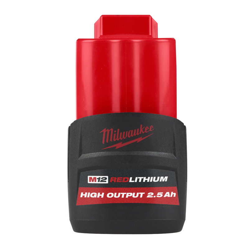 Milwaukee M12HB2.5 High Output 2.5Ah REDLITHIUM-ION Battery
