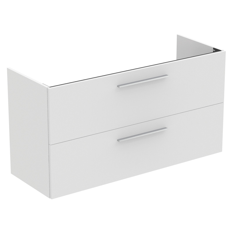 Ideal Standard i.life A Double Drawer Wall Hung Unit with Basin Matt White