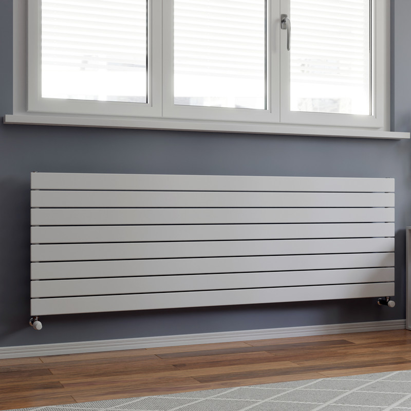 Ximax Oxford Single Horizontal Designer Radiator 595 x 1800mm 3782Btu White