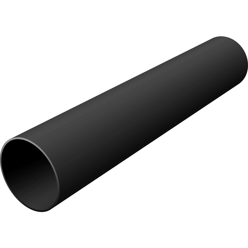 Rainwater Downpipe 1 Metre Lengths Black Square Or Round 68mm Pipe 