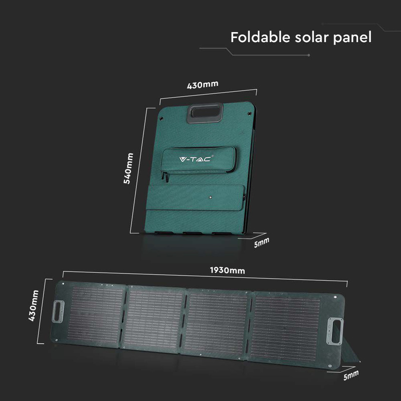 VTAC 120W Foldable Solar Panel Green IP67 Toolstation