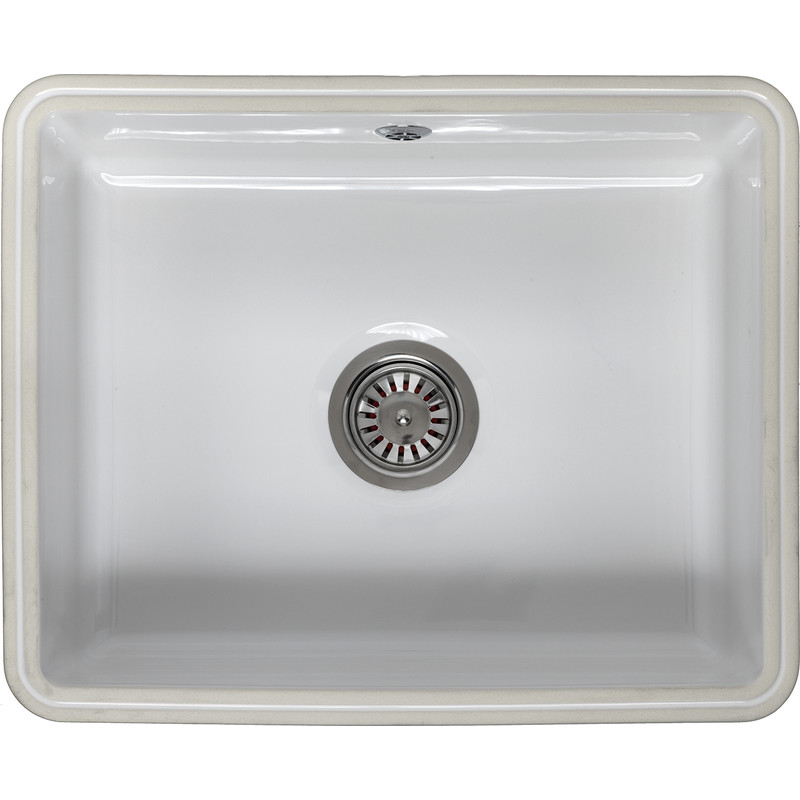 Reginox Undermount Ceramic Kitchen Sink, Ceramic Round Kitchen Sink And Drainer Combo