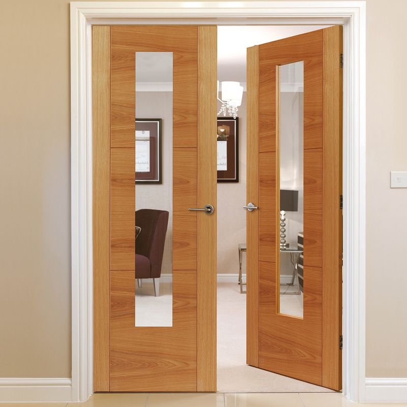 Mistral Oak Glazed Internal Door P/F