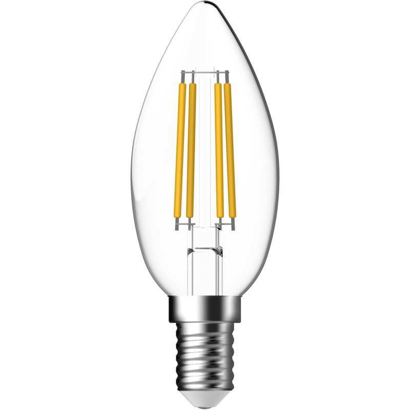 Energetic LED Filament Clear Candle Dimmable Lamp 4.8W SES 470lm