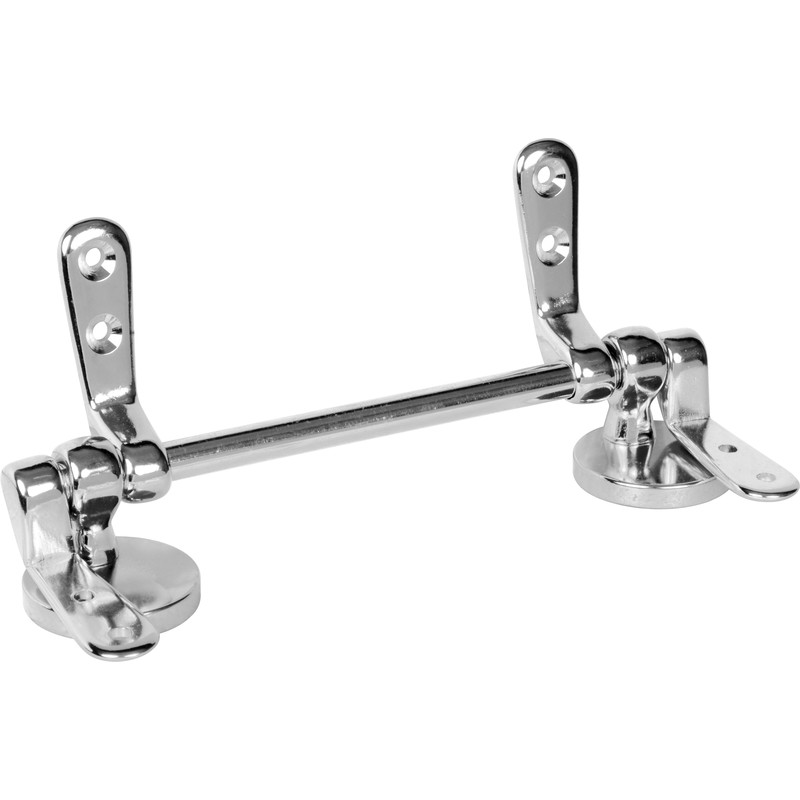 Wooden Seat Hinge Kit Polished Chrome Toolstation