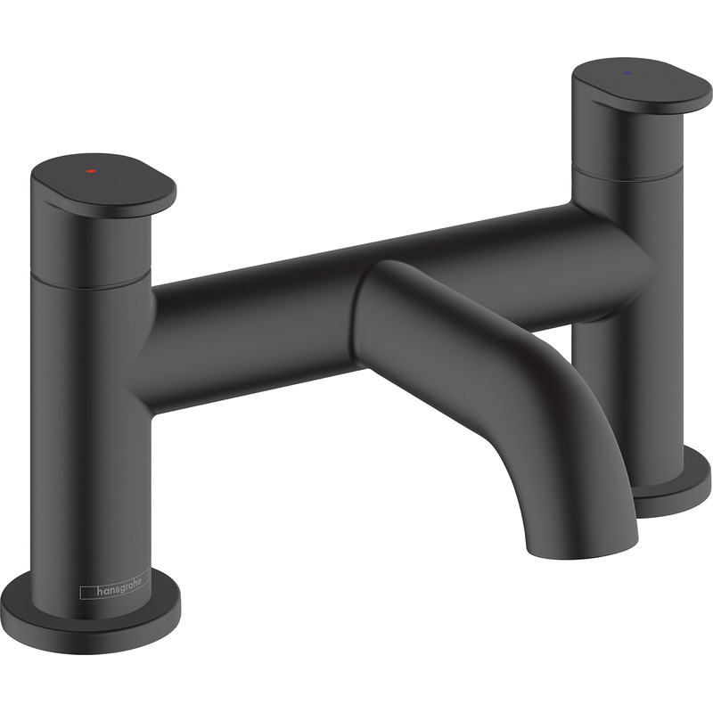 Hansgrohe Vernis Blend Taps Matt Bath Filler In Brass Black