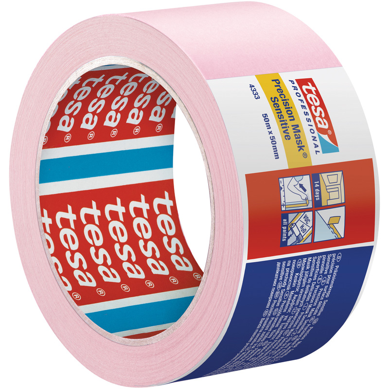 Tesa 4333 Precision Sensitive Masking Tape 50mm x 50m Toolstation