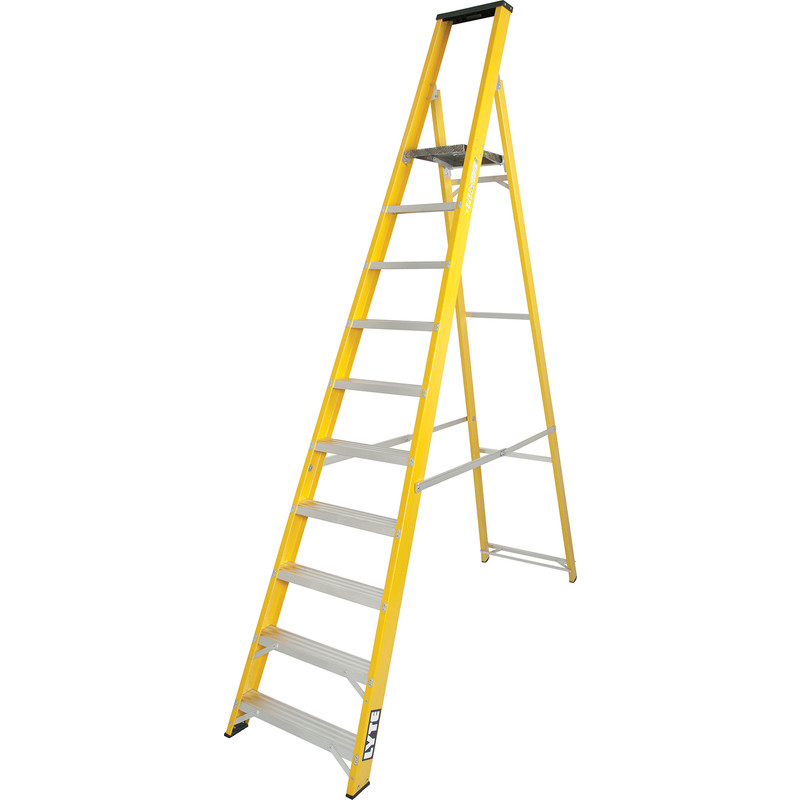 Lyte Heavy Duty Fibreglass Platform Step Ladder